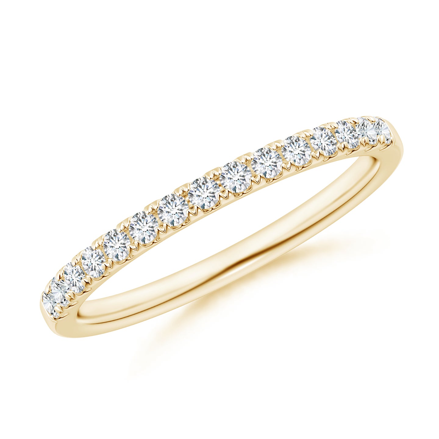 Lab-Grown Half Eternity Round Diamond Wedding Ring for Her