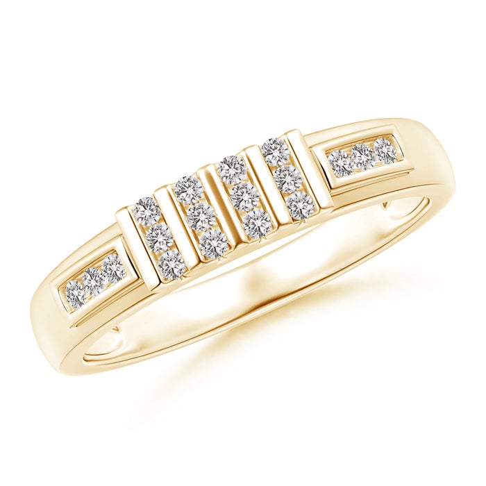 Channel-Set Multiple Bar Diamond Women's Wedding Ring