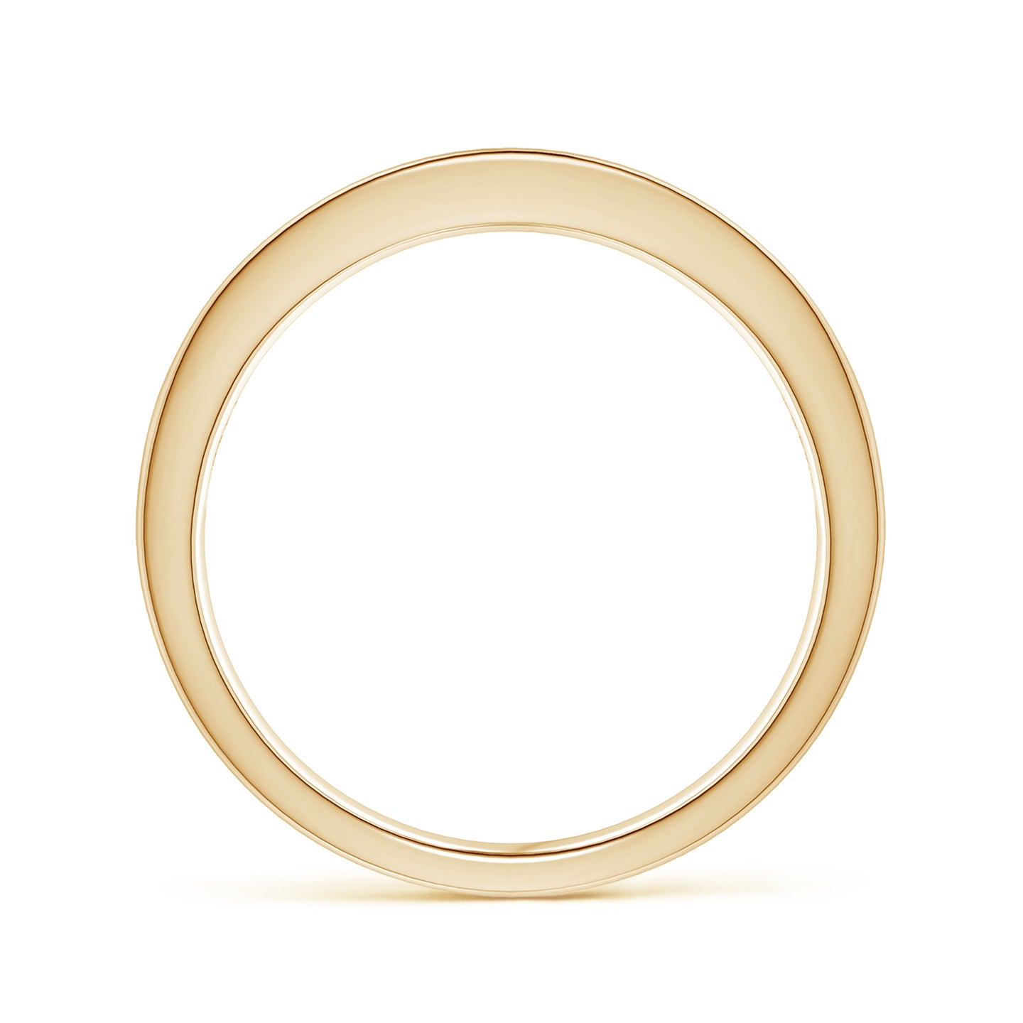 Channel Set Square Ruby Half Eternity Ring