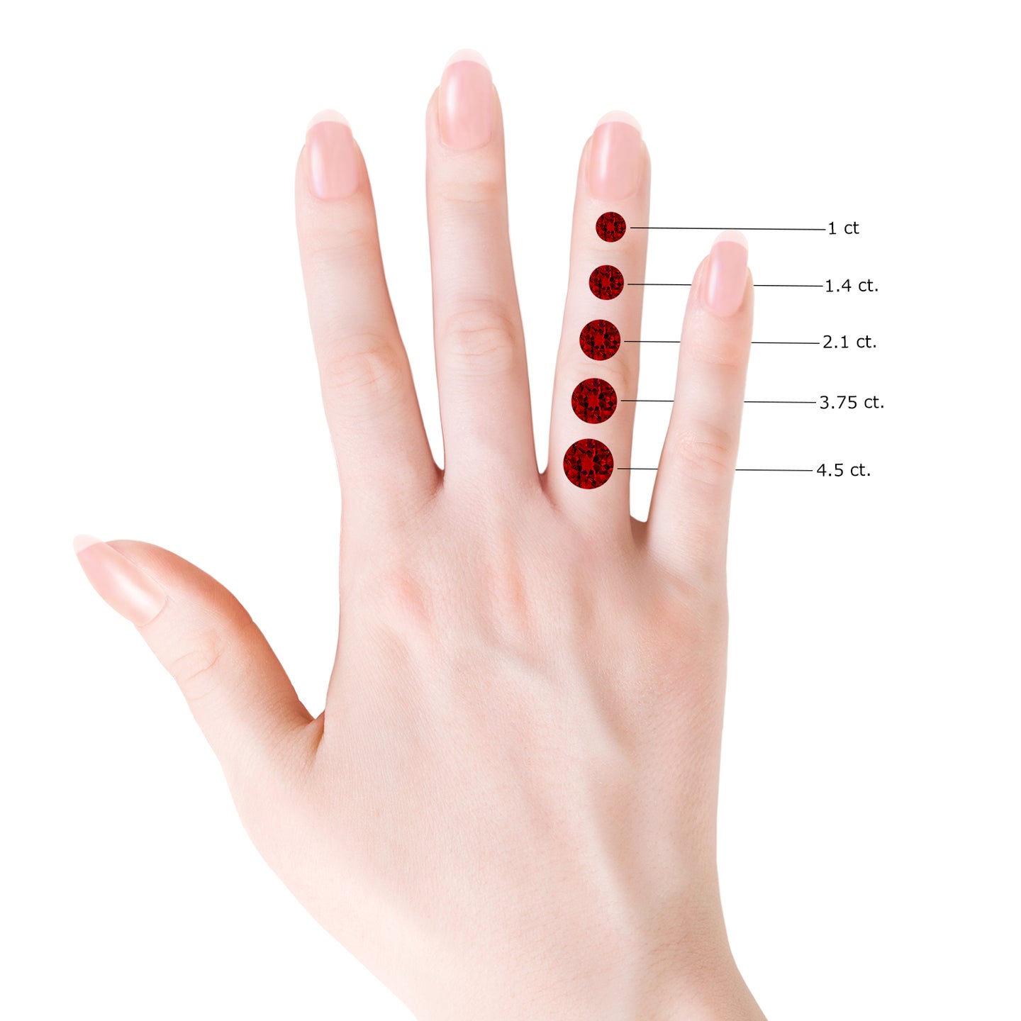Multi-Shape Lab-Grown Ruby Station Bracelet