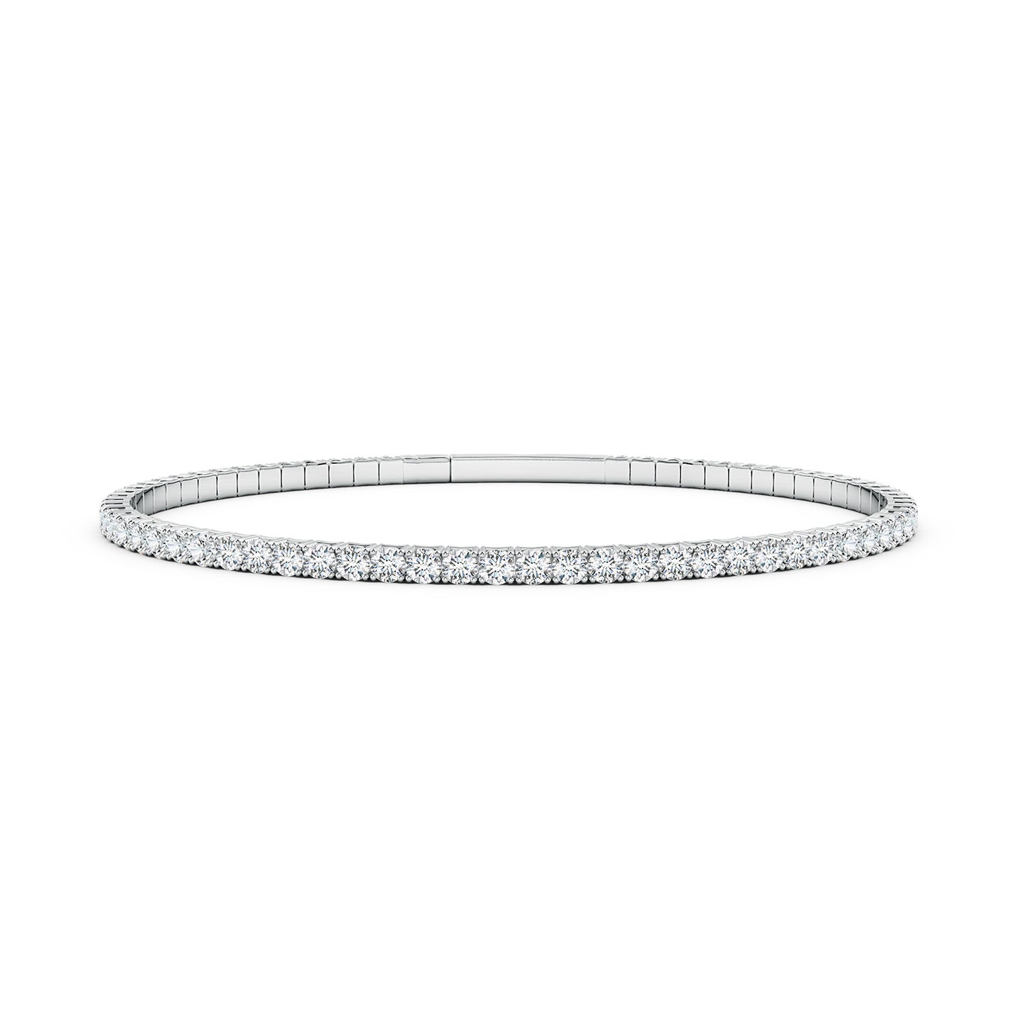 Classic Round Lab-Grown Diamond Flex Bangle