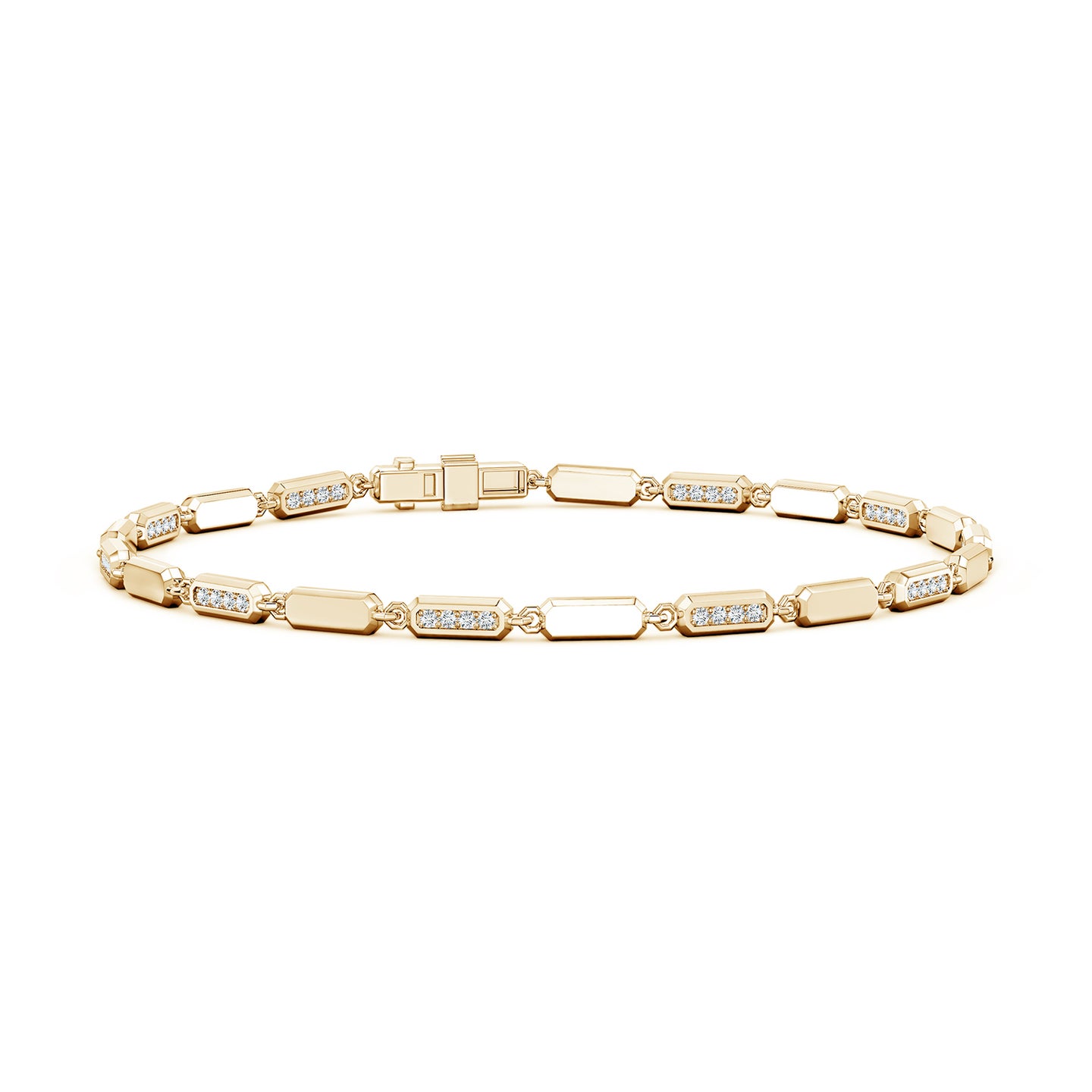 Men's Lab-Grown Diamond Octagon Tennis Bracelet