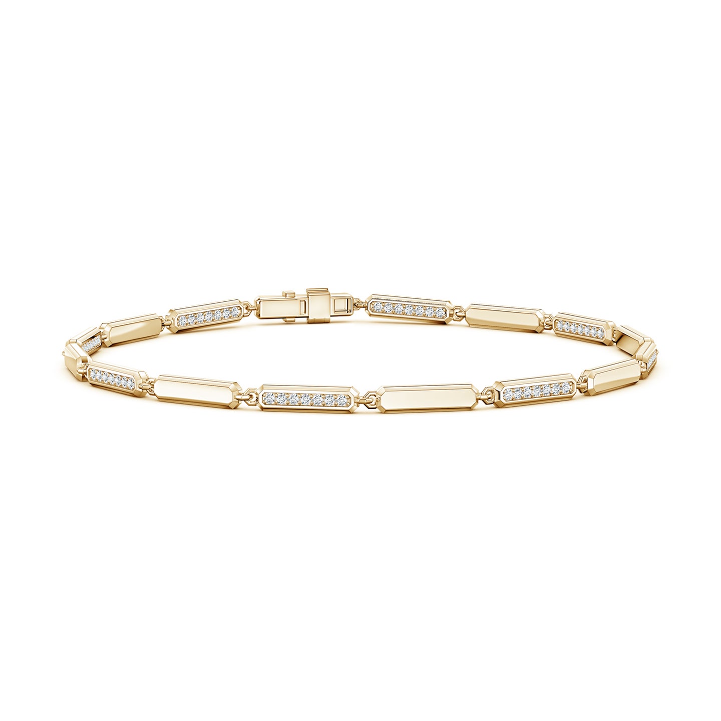 Men's Lab-Grown Diamond Medium Octagon Tennis Bracelet