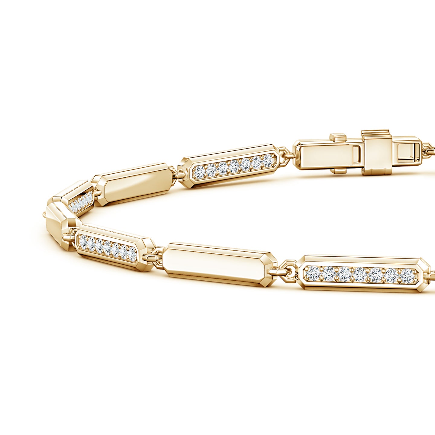 Men's Lab-Grown Diamond Medium Octagon Tennis Bracelet