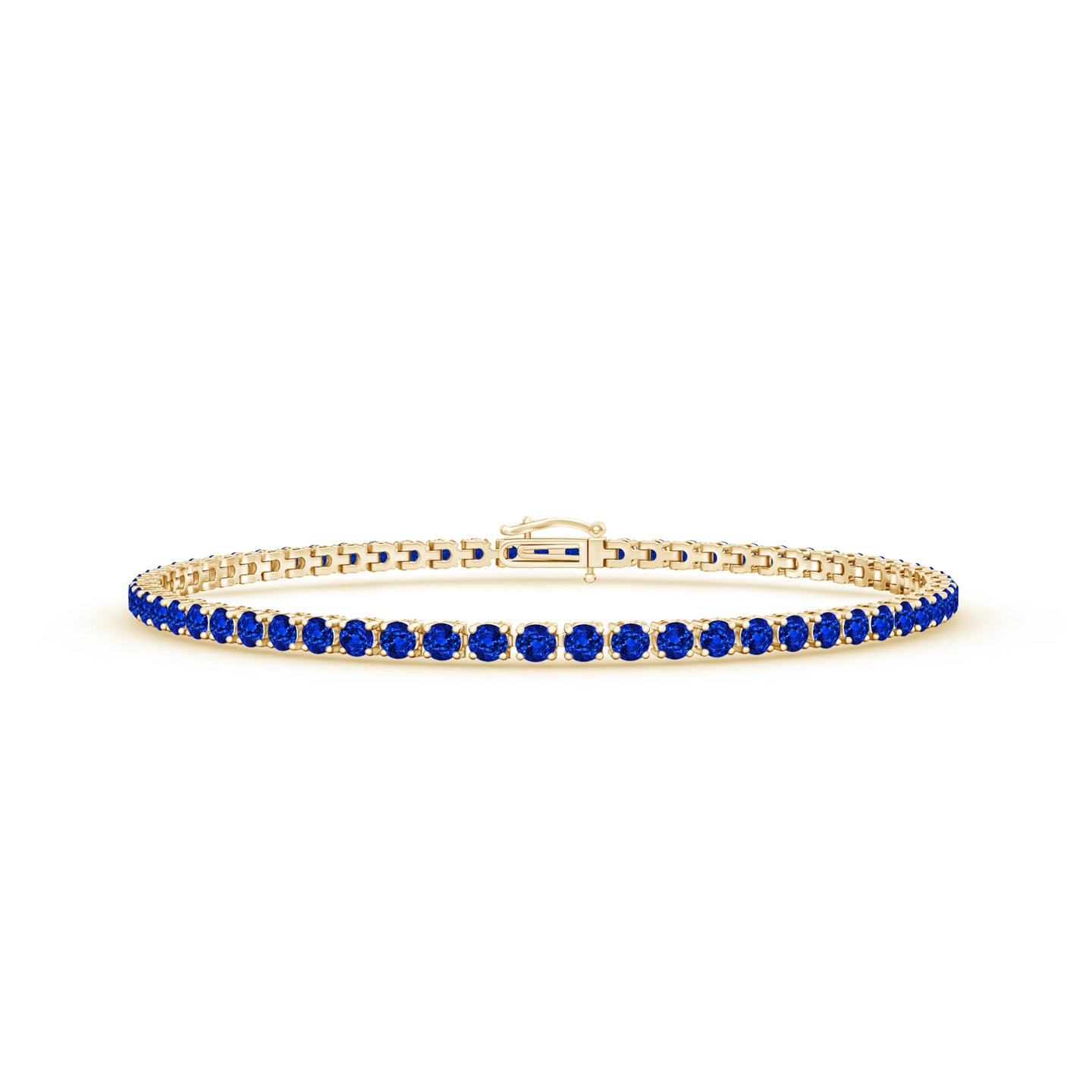 Blue Sapphire Eternity Tennis Bracelet