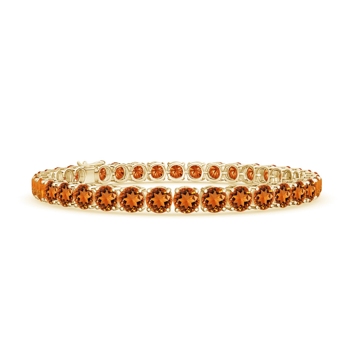 Classic Citrine Linear Tennis Bracelet