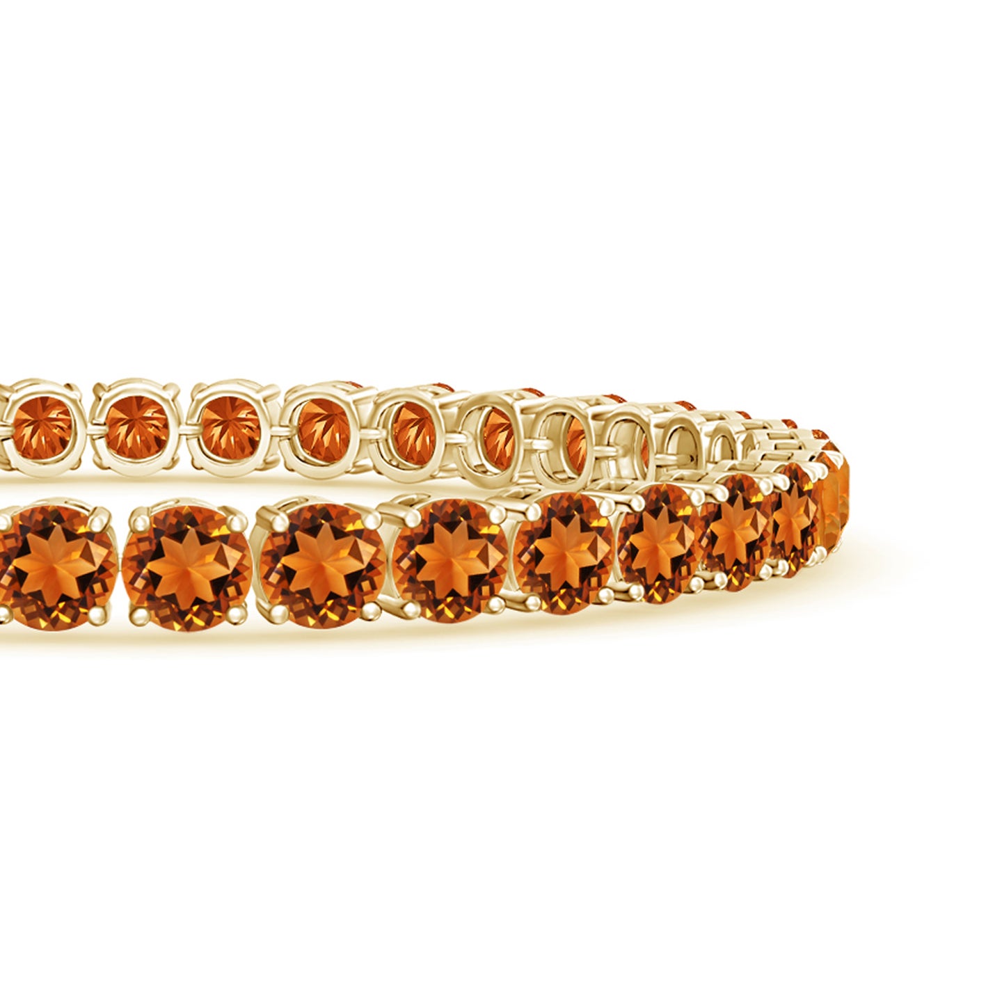 Classic Citrine Linear Tennis Bracelet