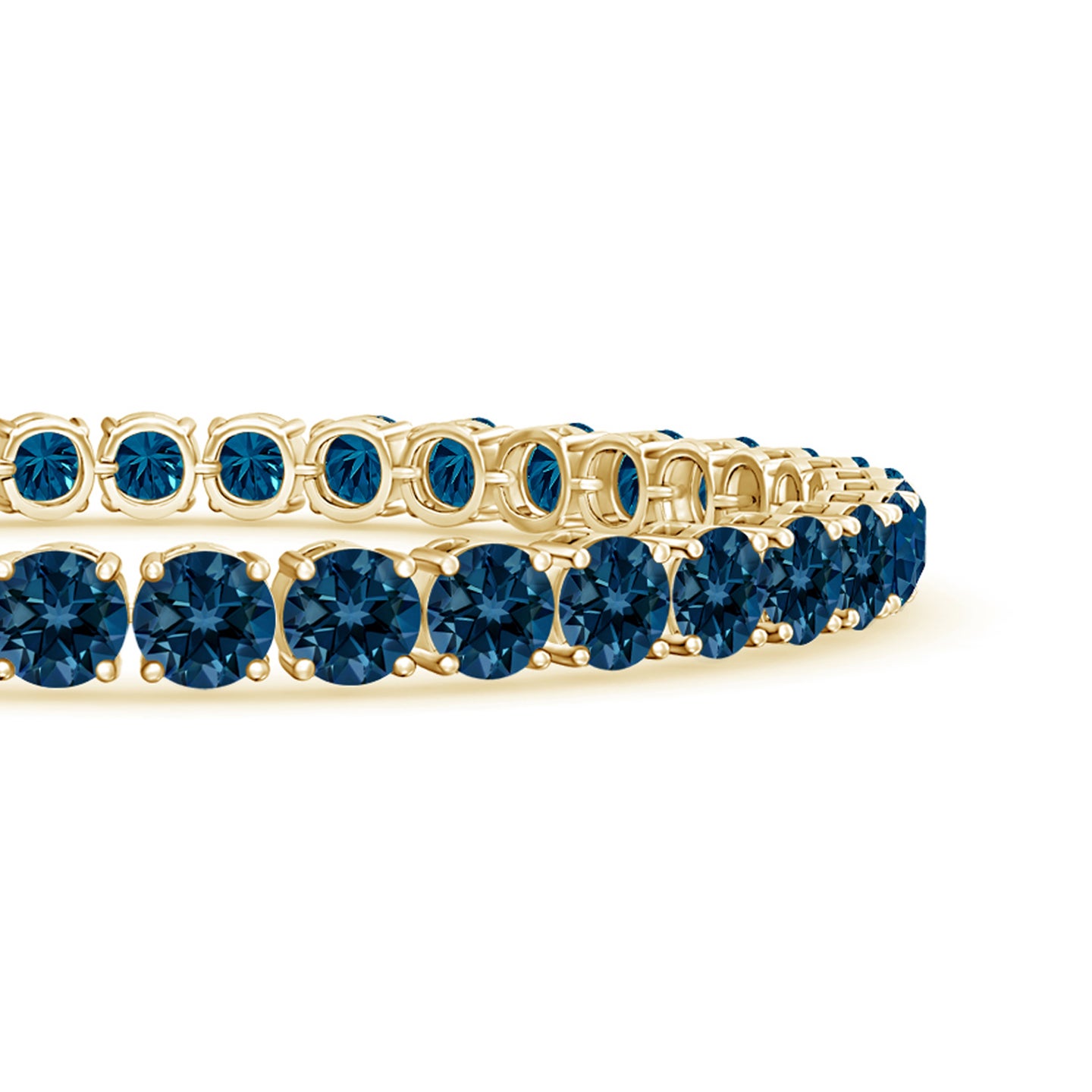 Classic London Blue Topaz Linear Tennis Bracelet Classic London Blue Topaz Linear Tennis Bracelet