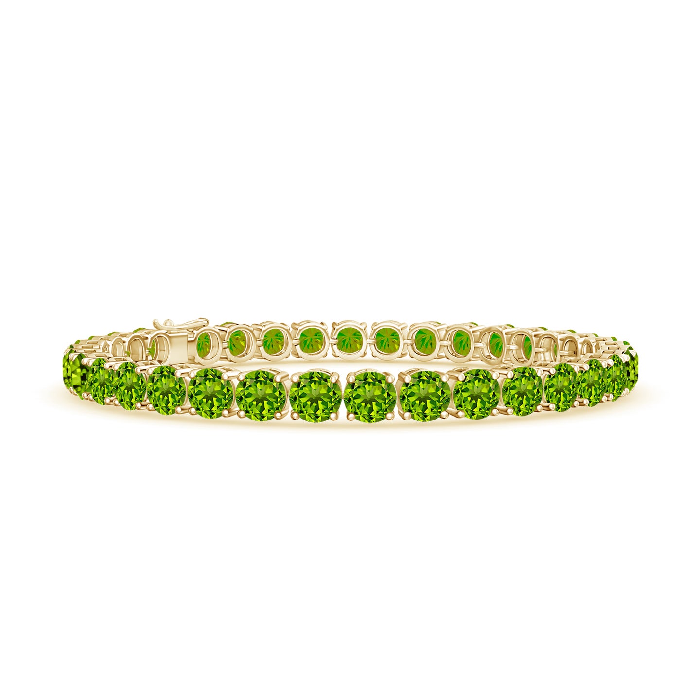 Classic Peridot Linear Tennis Bracelet