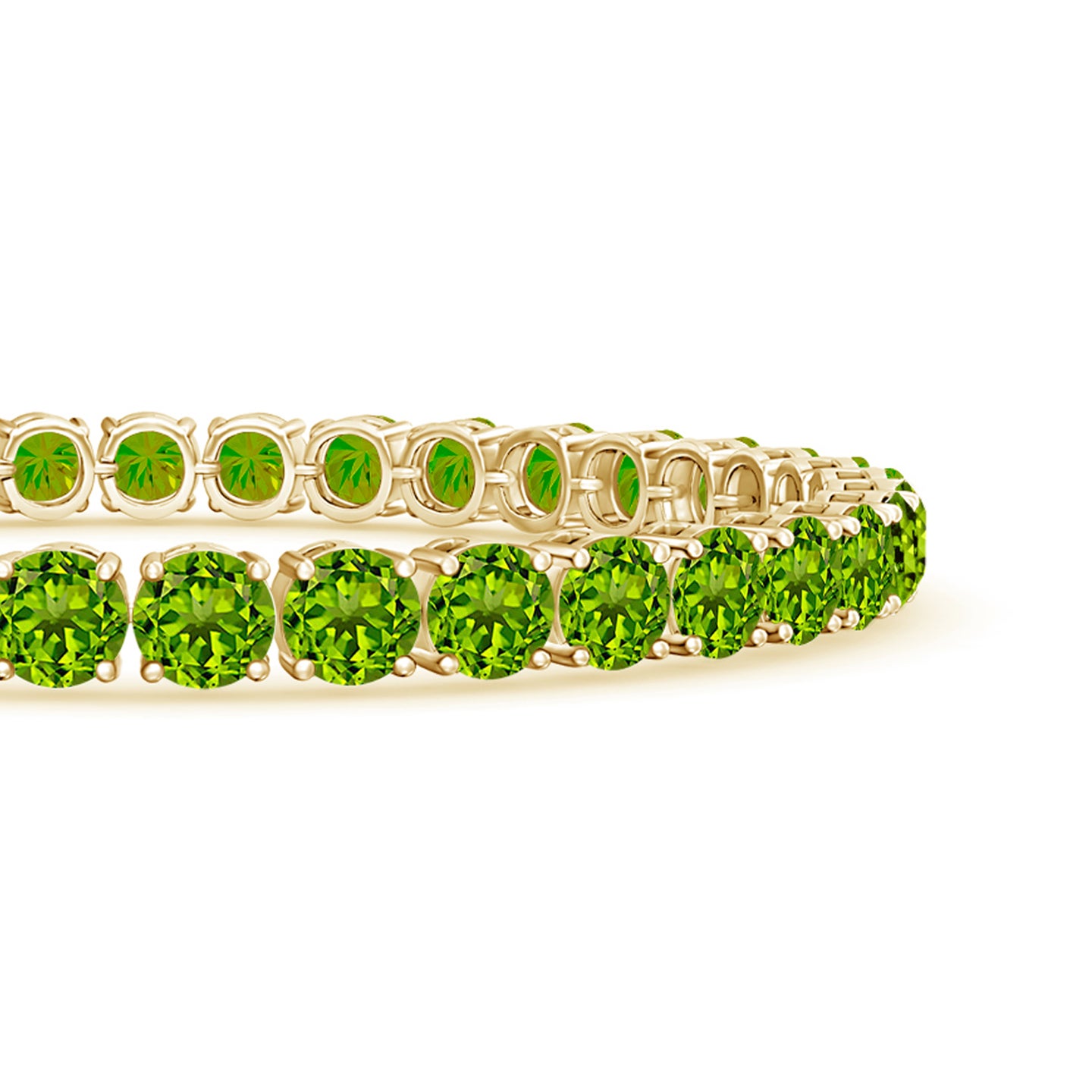 Classic Peridot Linear Tennis Bracelet