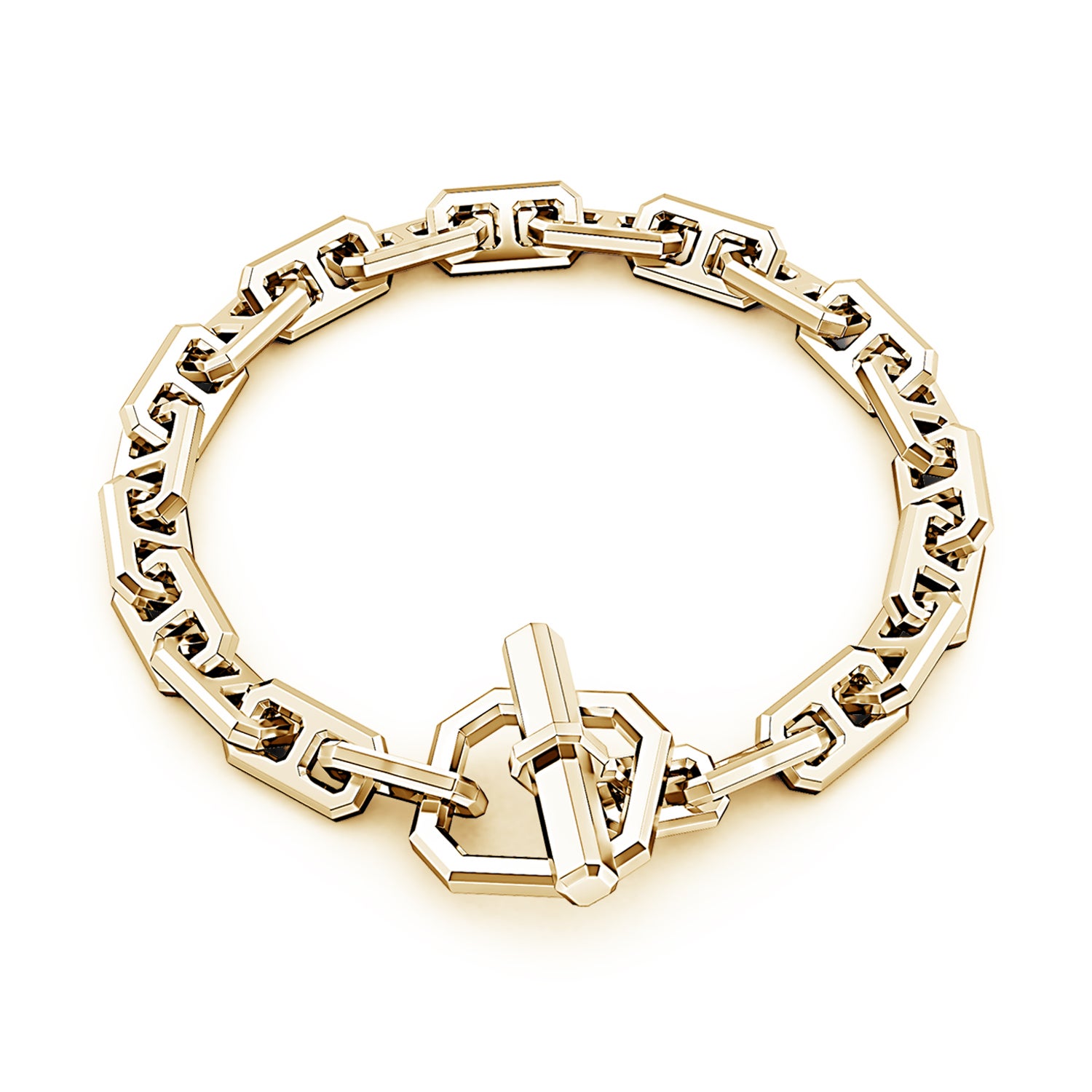 Men's Octagon Link Bracelet | Angara India