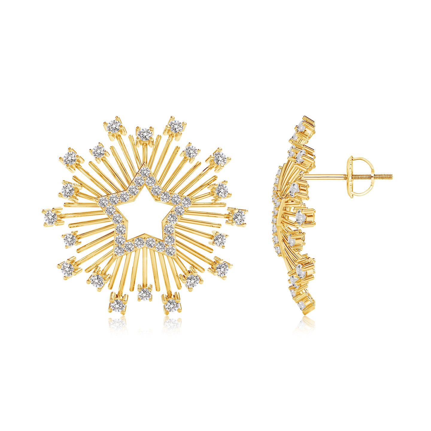 StarLit Natural Diamond Earrings