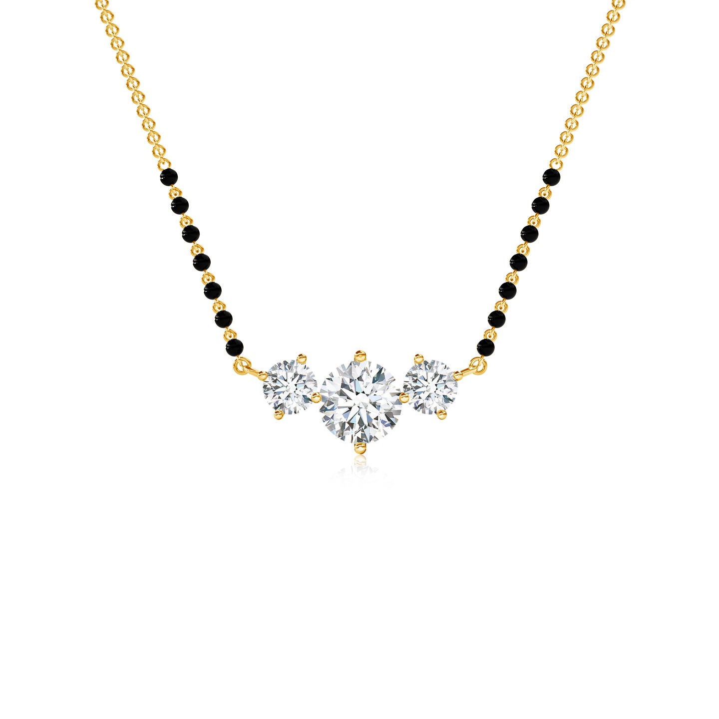 Classic Trio Lab-Grown Diamond Mangalsutra