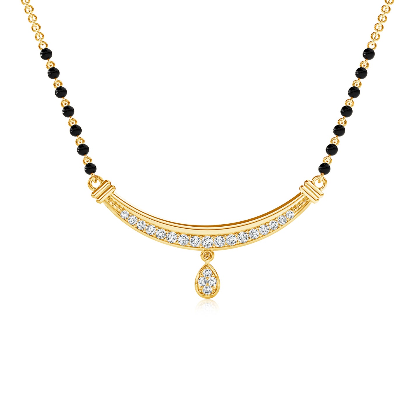 Dainty Curve Lab-Grown Diamond Mangalsutra