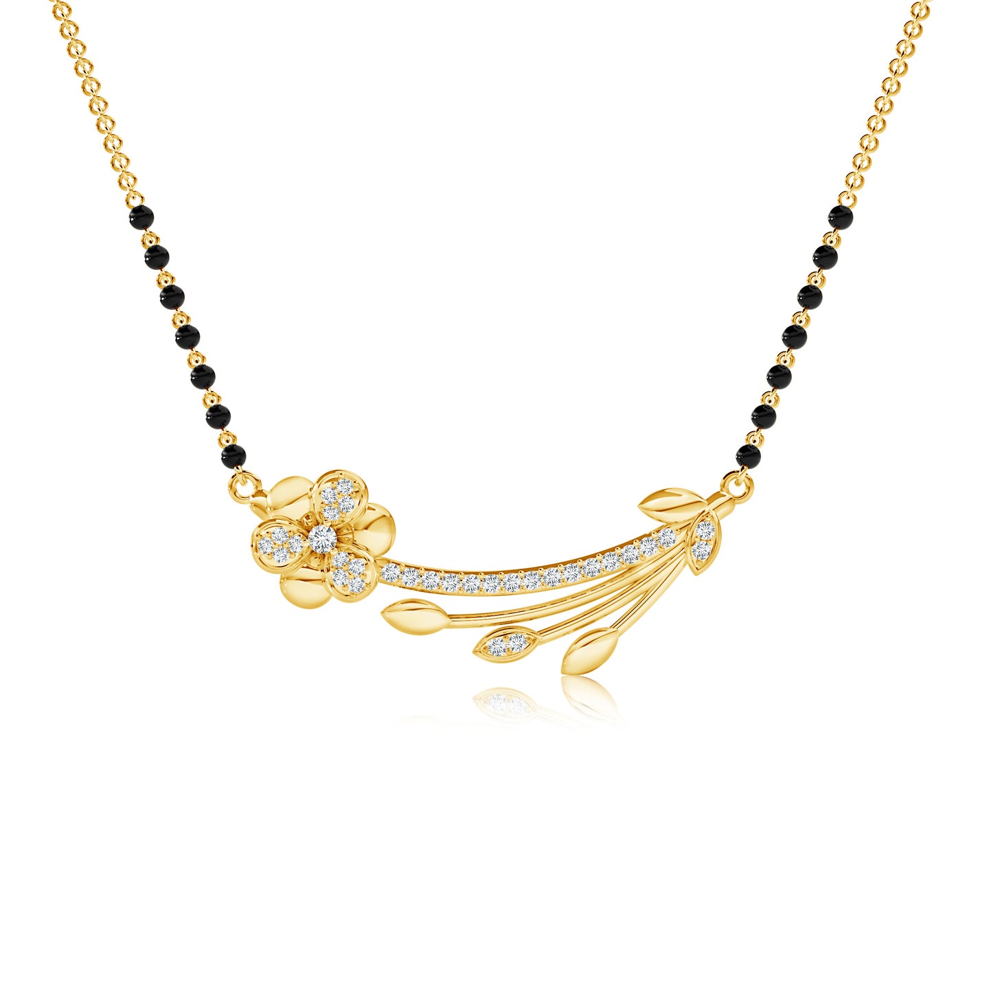 Nature Inspired Lab-Grown Diamond Mangalsutra