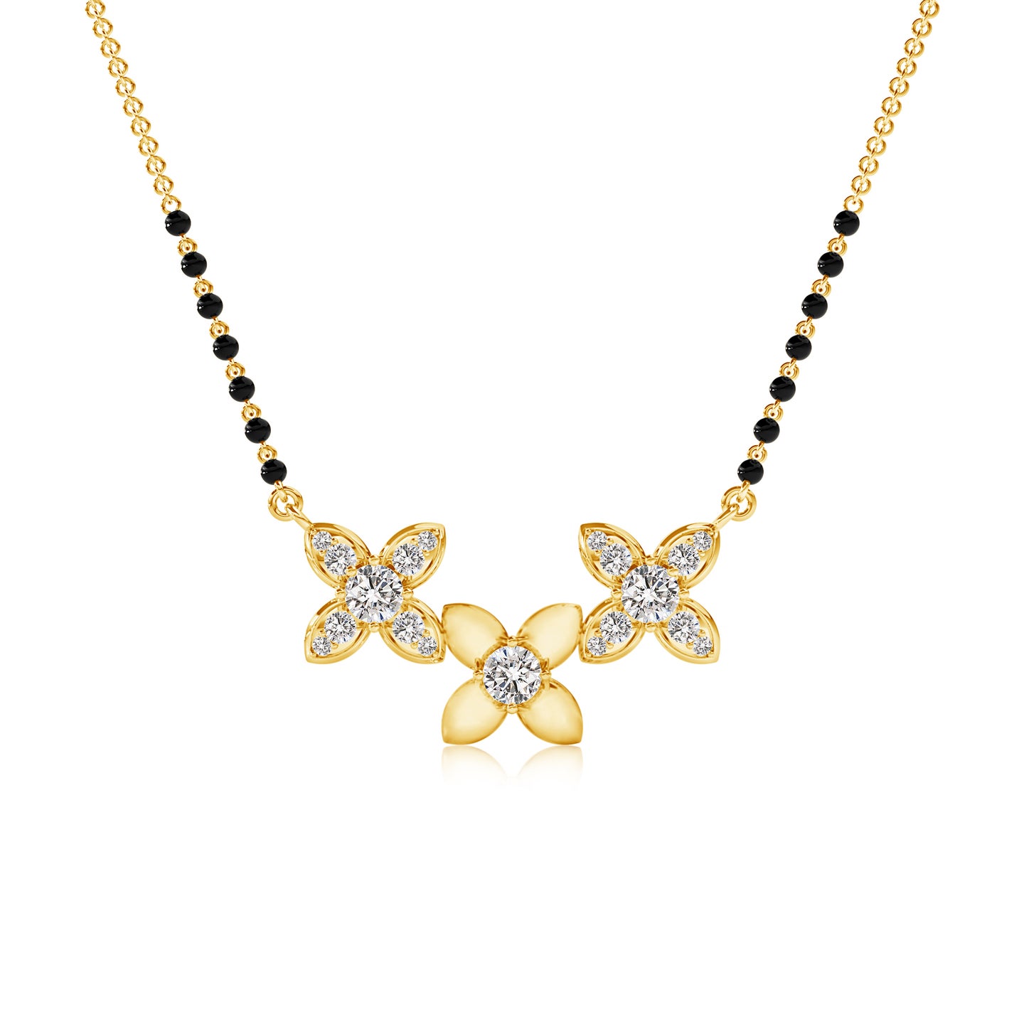 Manjari Bloom Natural Diamond Mangalsutra