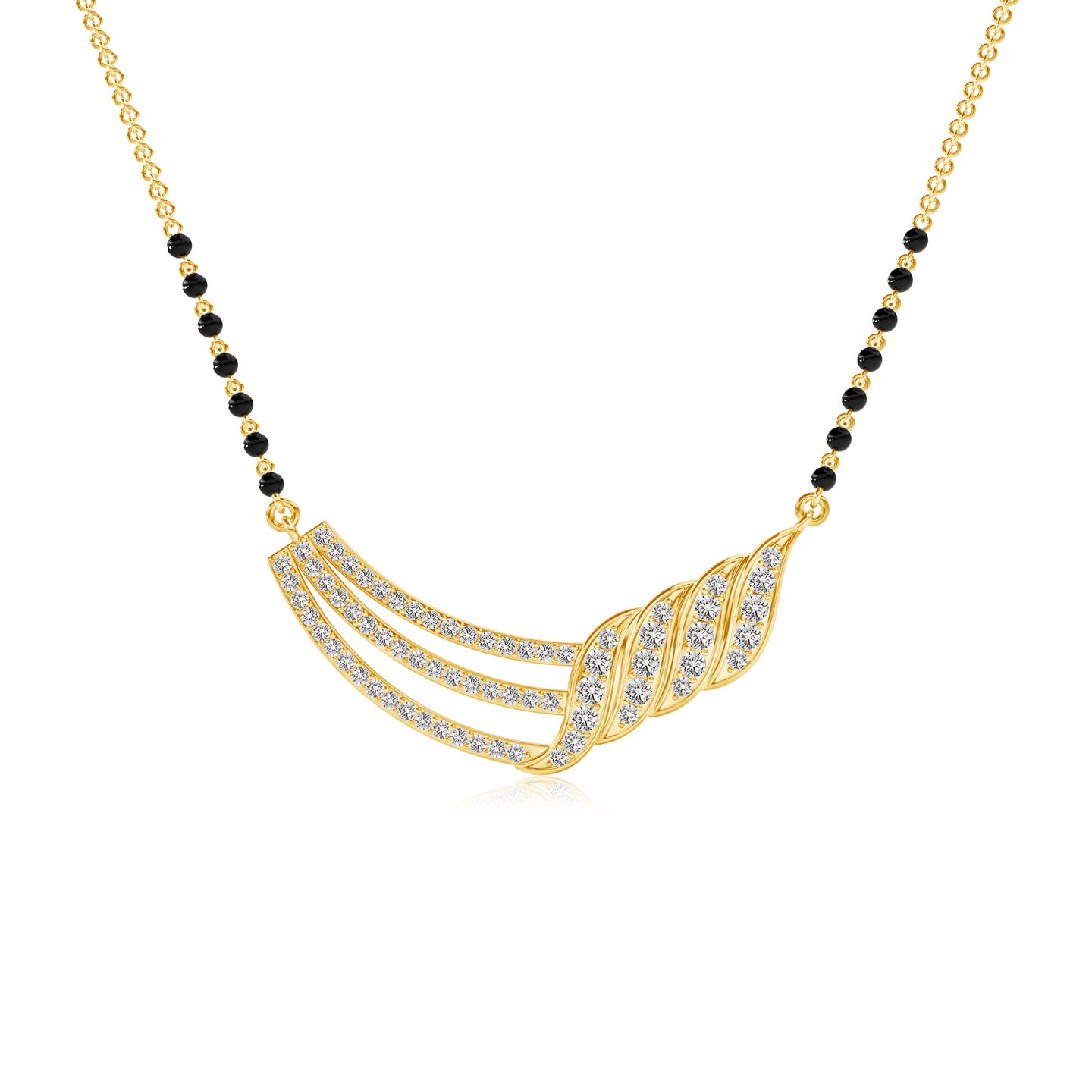 Natural Diamond Cascade Mangalsutra