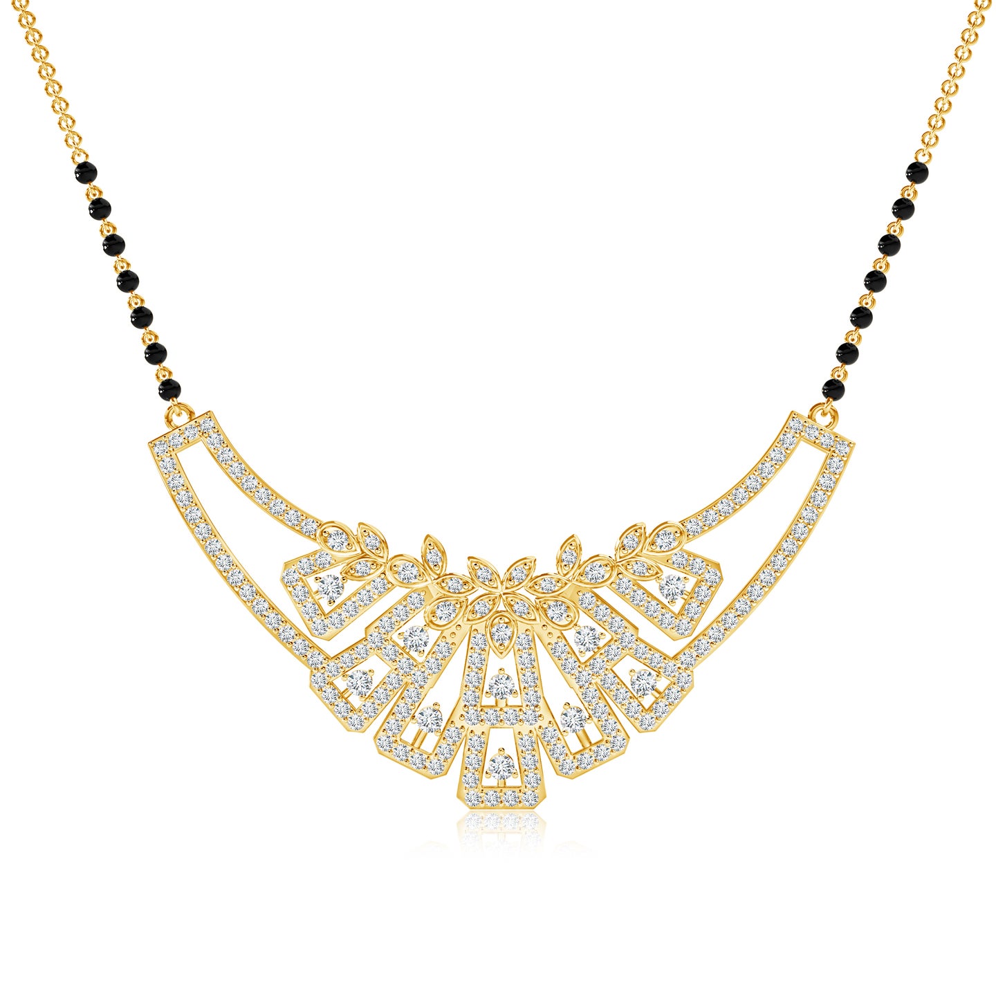 Sparkling Bond Lab-Grown Diamond Mangalsutra Necklace