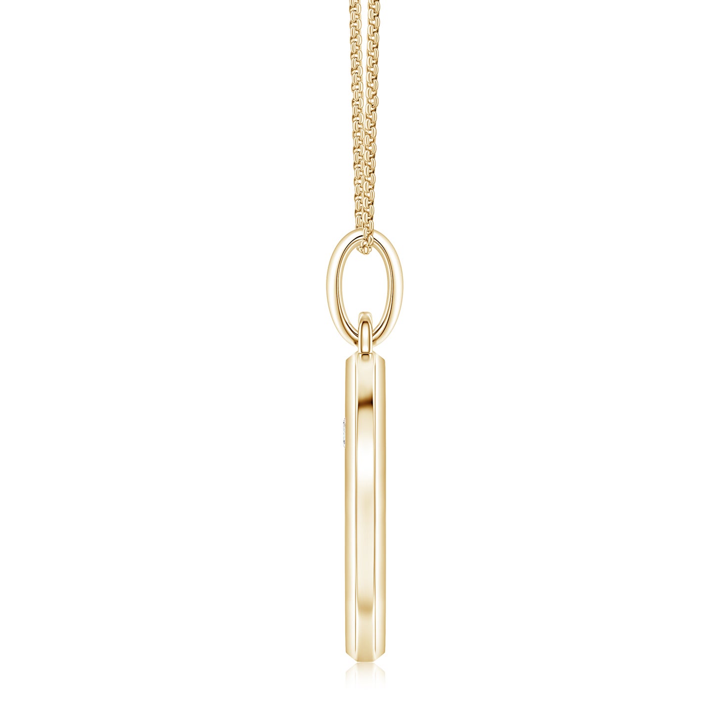 Pave-Set Lab-Grown Diamond Men’s Crescent Moon and Star Pendant ...