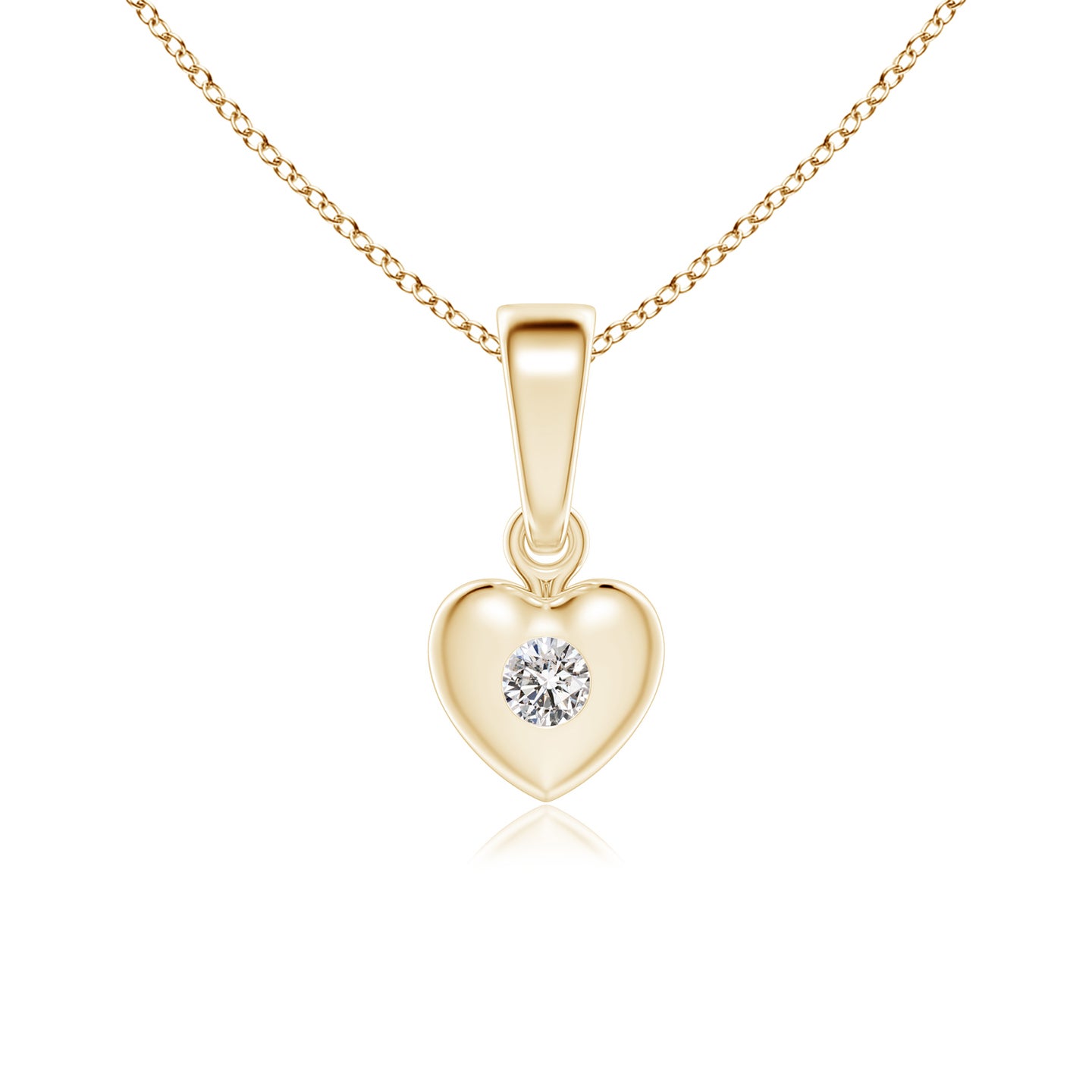 Diamond Heart-Shaped Pendant for Baby