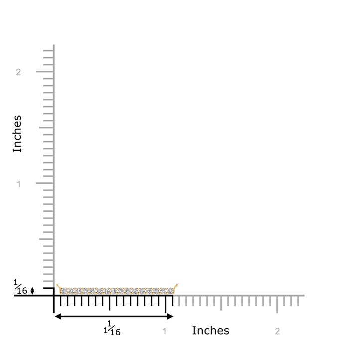 1.3mm IJI1I2 Contemporary Diamond Bar Necklace in Yellow Gold