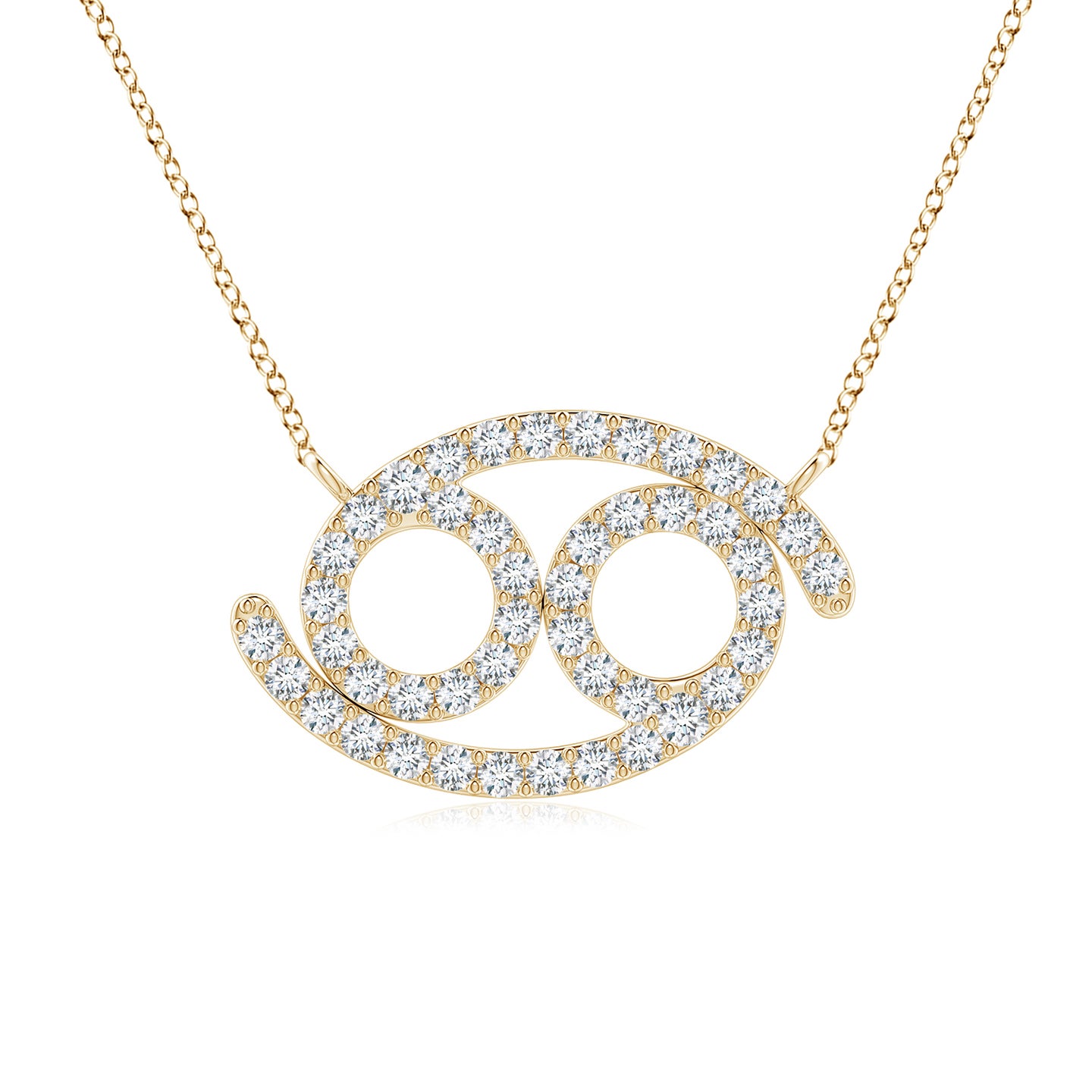 Lab-Grown Diamond Cancer Zodiac Sign Pendant
