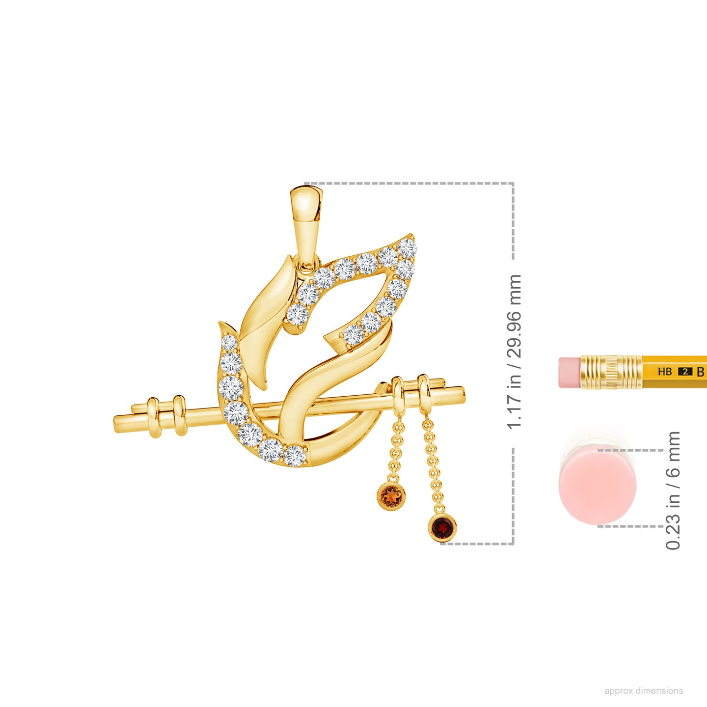 The Krishna Bansuri pendant