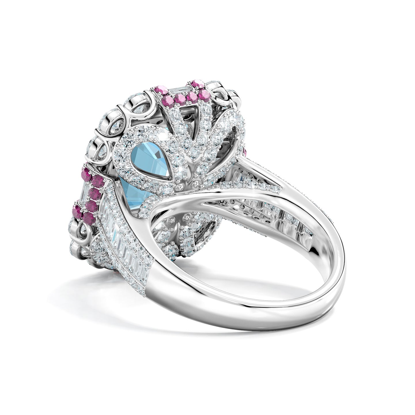 Velvet Ripple Double Halo Ring