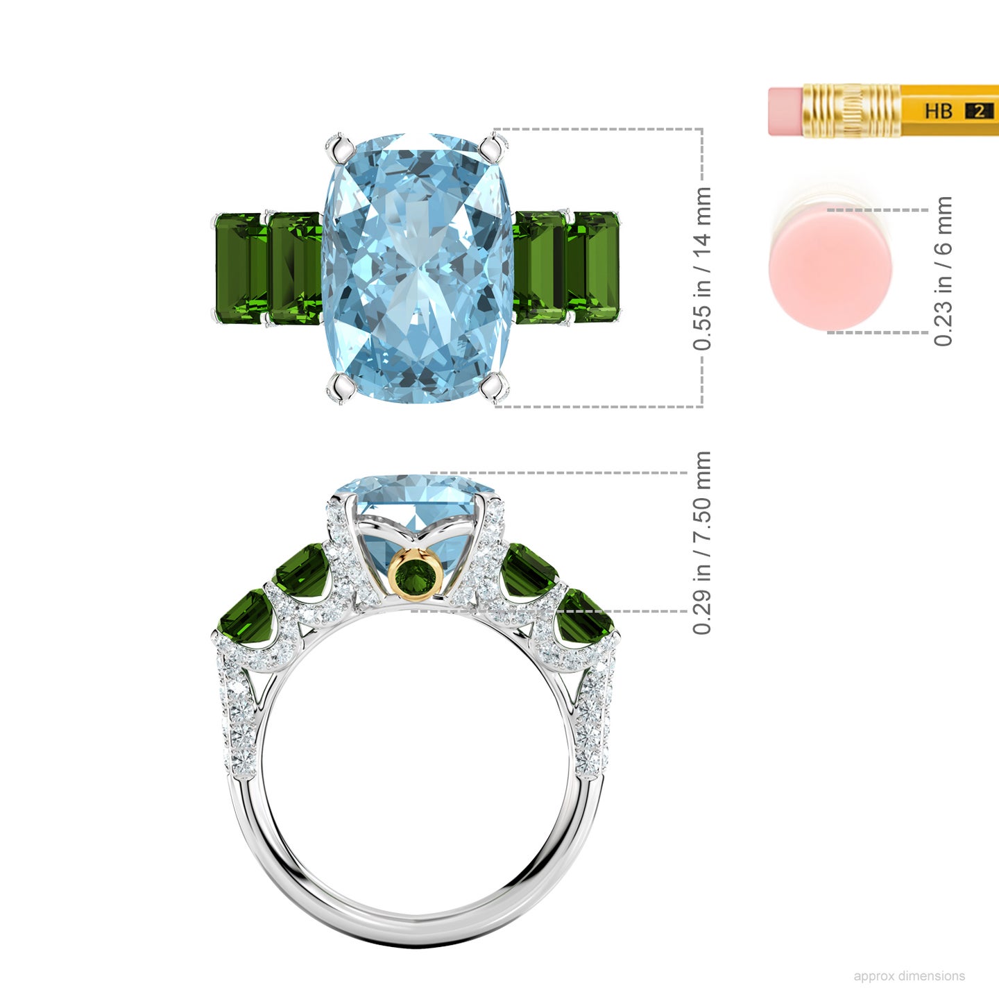 Celestial Lagoon Peek-a-Boo Ring