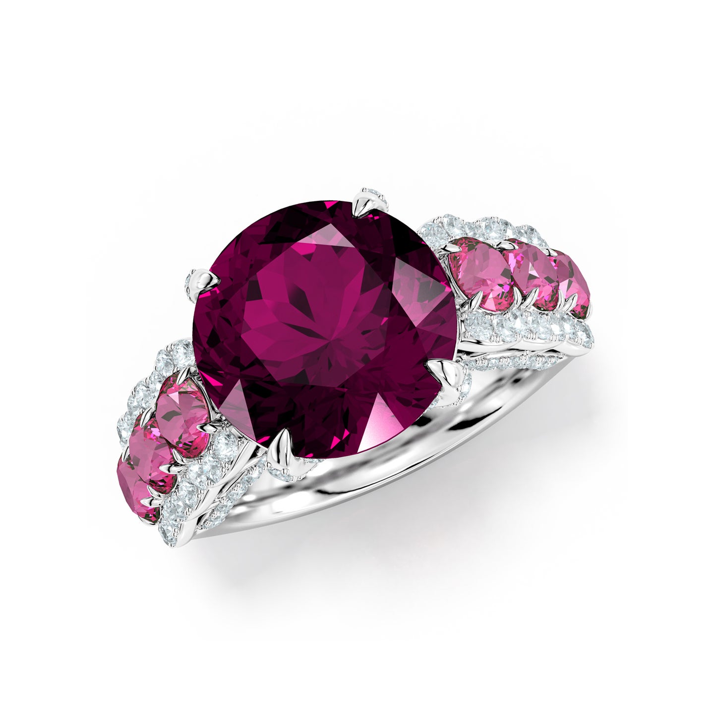 Amaryllis Scalloped Shank Ring