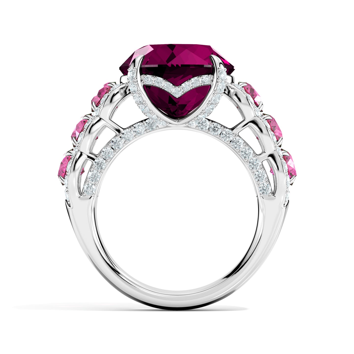 Amaryllis Scalloped Shank Ring