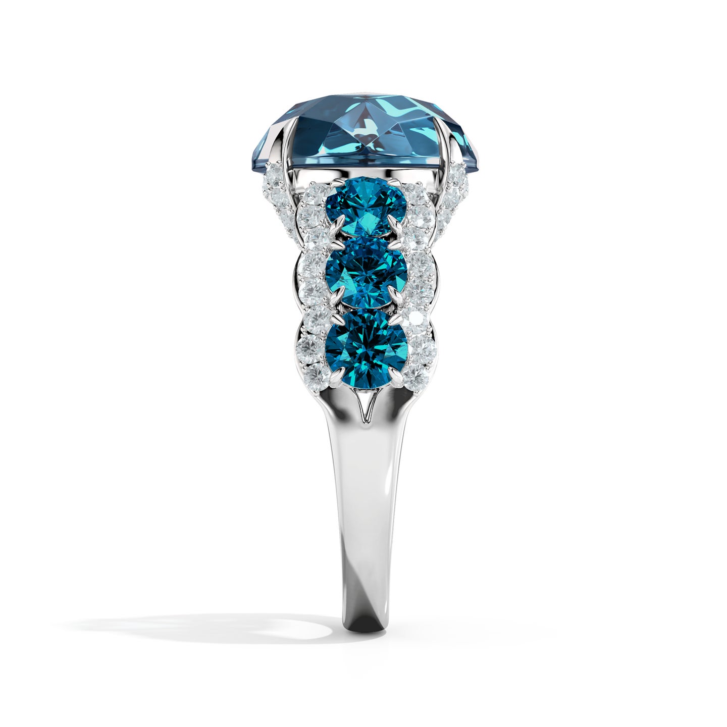 Felicia Scalloped Shank Ring