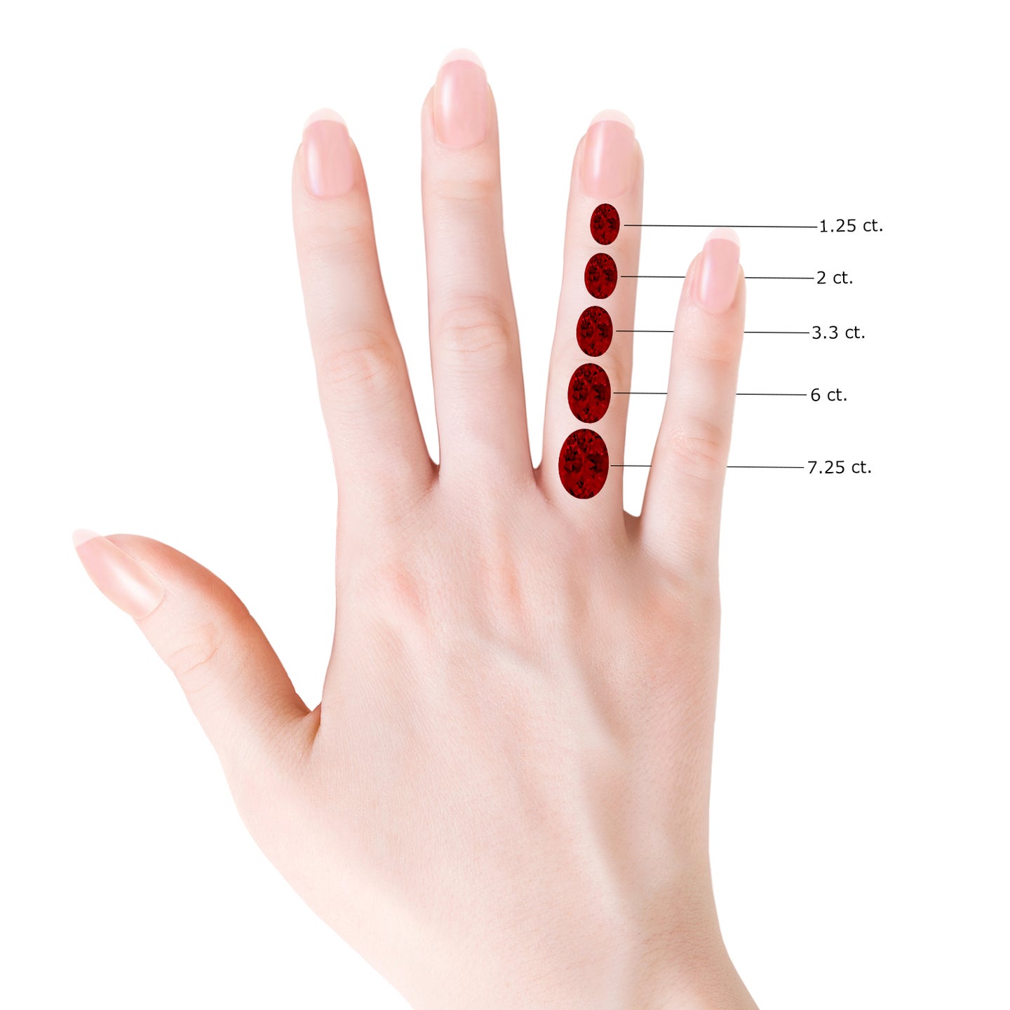 Solitaire Oval Lab-Grown Ruby Split Shank Engagement Ring With Trio ...