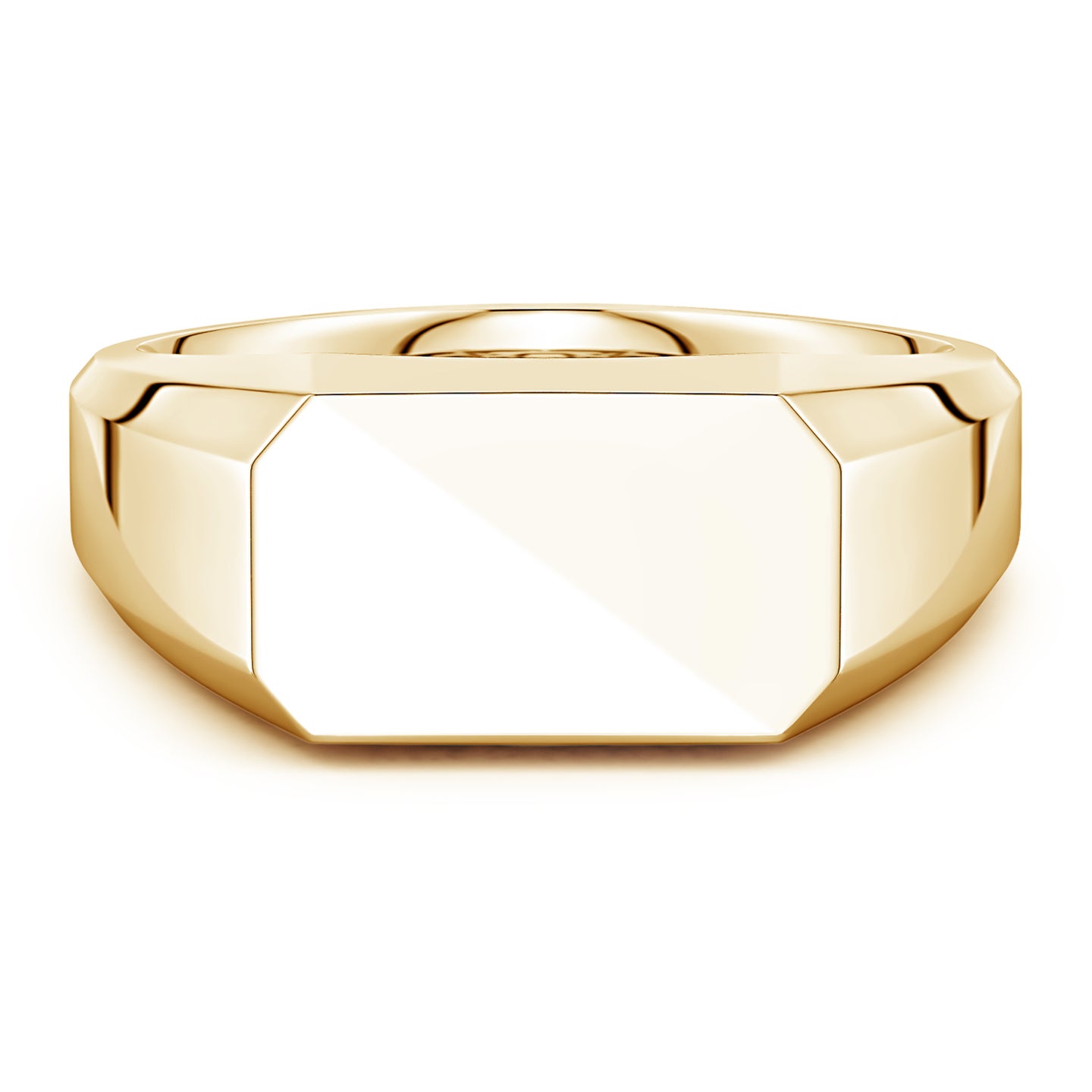 Octagonal Men's Signet Ring