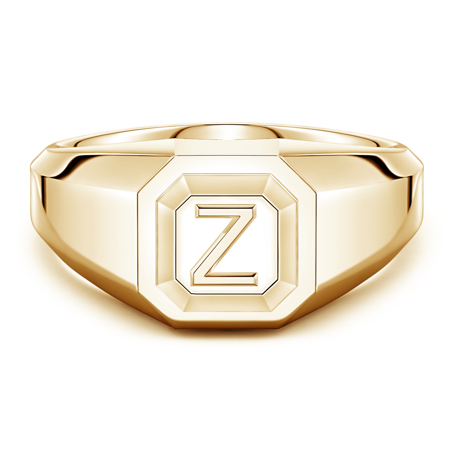 Men's Capital 'Z' Octagon Signet Ring