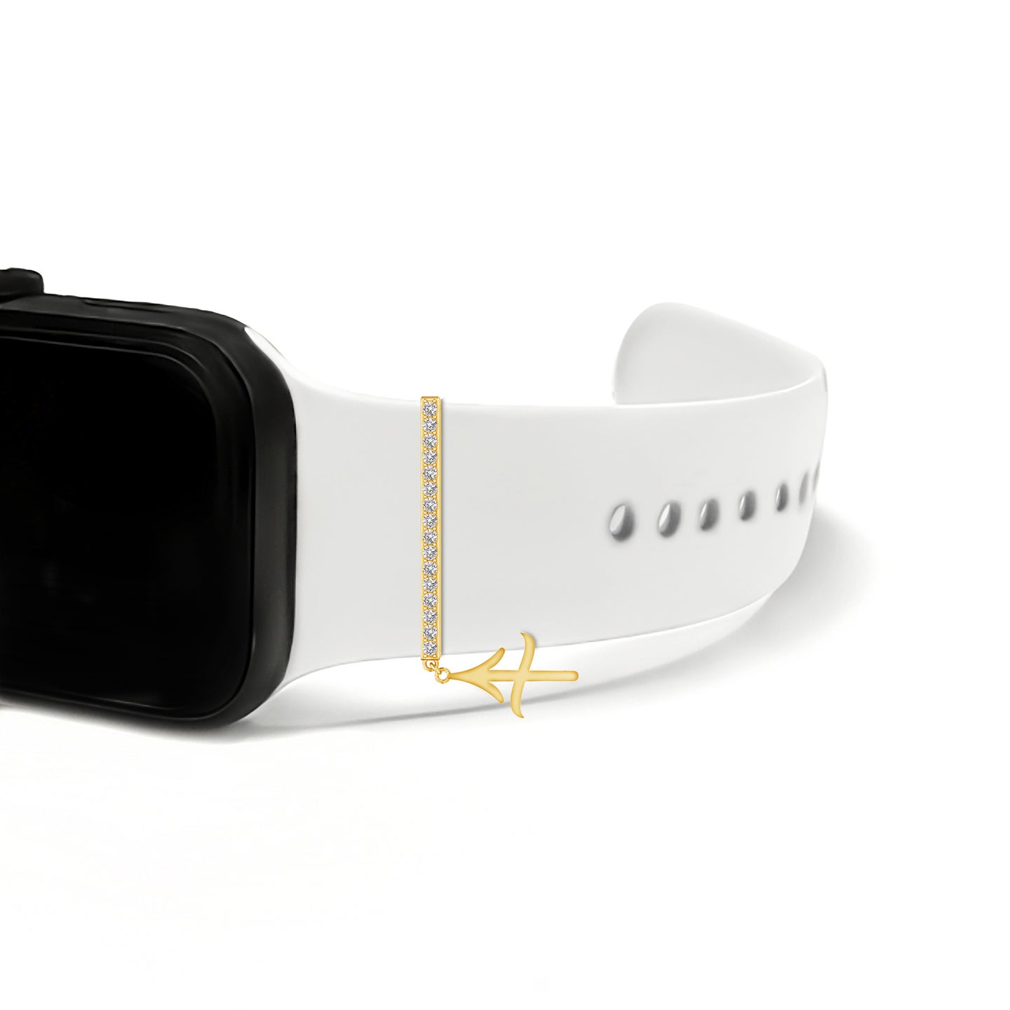 Sagittarius Zodiac Sign With Natural Diamond Watch Band